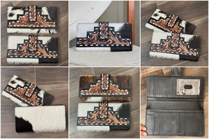 2025 Wholesale New Arrival Travel <b>Wallet</b> <b>Card</b> <b>Holder</b> Hand Tooled Leather Long <b>Wallet</b> Genuine Cowhide Leather <b>Wallets</b> for unisex - Product Image 3
