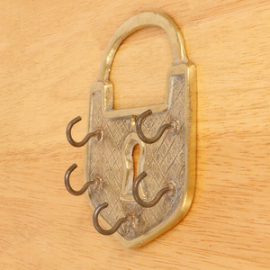 Vintage Metal <b>Wall</b> Mounted Key Holder with 6 Hooks Decorative Key Rack Entryway Coat Hat Bag Hanger Home Office Decor Wholesale - Product Image 4