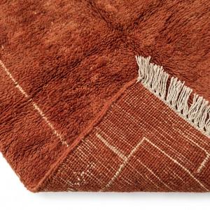 Premium Rust Orange Hand Knotted Wool Classic Floral <b>Flat</b> Pile Area <b>Rug</b> Fringe Soft Plush Carpet Living Room Bedroom Decor - Product Image 6