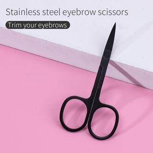 Tijeras para Cejas Curvas de Acero Inoxidable, Negras y Afiladas, Envío Rápido, Accesorio de Belleza, Opción Más Económica - Product Image 2