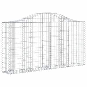 Ensemble de 4 grands paniers en métal galvanisé argenté, série de paniers gabions - Product Image 3