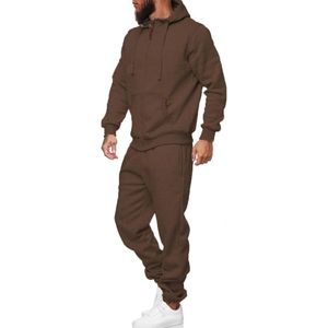 Conjunto Deportivo Personalizado de Forro Polar para Invierno, Sudadera con Capucha y Pantalones Deportivos para Gimnasio, Entrenamiento, Ropa Deportiva Informal y Ropa Urbana - Product Image 5