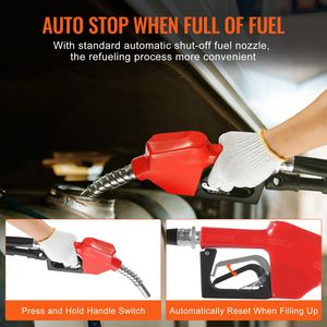 Portable Electric <b>12V</b> <b>DC</b> 8 GPM 1/6 HP Fuel Transfer Pump with Auto Shut Fuel Nozzle Long Inlet for Diesel Transfer - Product Image 4
