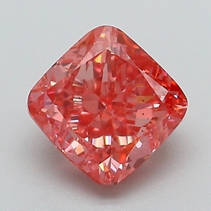 Diamant rose vif fantaisie certifié IGI, cultivé en laboratoire, taille coussin, diamant non monté pour la vente en gros de bijoux fins - Product Image 1