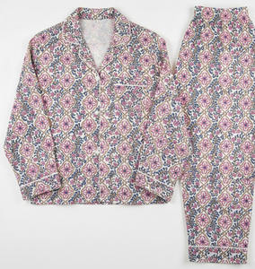 Hand Block Print Cotton <b>Womens</b> Relax Fit Pajama Nightwear Export Supplier India - Product Image 1