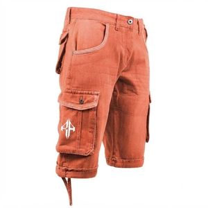 Pantalones Cortos de Mezclilla para Hombre, de Alta Calidad, con Estampado de Serigrafía, Estilo Jeans, de Pierna Ancha, Material Spandex/Poliéster - Product Image 6