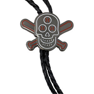 Colgantes metálicos personalizados de estilo vaquero antiguo plateado, lazos bolo occidentales. - Product Image 6