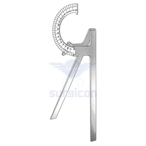 Calibrador de Gonioángulo Moeltgen (24 cm / 9-1/2 Pulgadas), Flexómetro Plegable de Precisión, Instrumento Ortopédico para Medir Articulaciones - Product Image 1