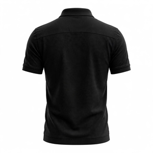 Polo de Algodón para Hombre, Color Personalizado, Manga Corta, Tejido de Punto, Color Sólido, Corte Regular, Botones, Ropa Casual - Product Image 2