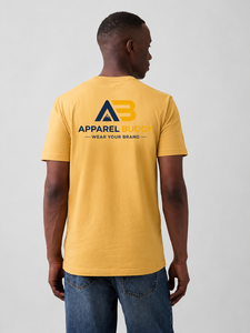 Camiseta de Manga Corta Casual para Hombre, Marca AMY, 100% Algodón, Corte Regular, Lisa, con Logotipo Personalizado al por Mayor - Product Image 2
