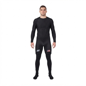 <b>Men's</b> Compression <b>Shorts</b> Spandex Athletic Body-Hugging MMA Training Wear Moisture Wicking <b>Combat</b> Sports Martial Arts Apparel - Product Image 1