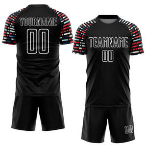 เสื้อฟุตบอลสั่งทำพิเศษ ปี 2026 พิมพ์ลายด้วยความร้อน ชุดทีมแบบสั้น โพลีเอสเตอร์ 100% น้ำหนักเบา แห้งเร็ว - Product Image 5