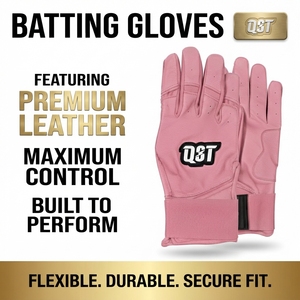 Wholesale Customizable Baseball Batting Gloves Sheepskin Leather Moisture Wicking Adjustable <b>Hook</b> Loop Closure Lightweight Team - Product Image 2