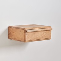 Vandana Amber Surface Pack de 2 tables de chevet flottantes 40x30 cm en bois d'acacia Nordilan