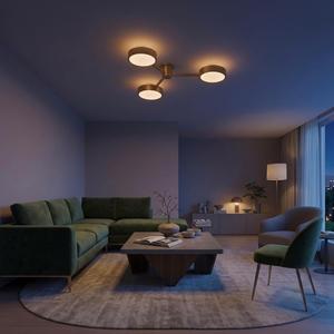 Lámpara de Techo Moderna de Latón con 3 Luces, Semi Empotrada, Estilo Italiano de Mediados de Siglo - Product Image 5