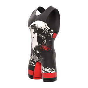 ชุดคอมเพรสชั่นพิมพ์ลายกราฟิกแบบกำหนดเองได้ทั่วทั้งตัว สำหรับกีฬา MOQ ต่ำ ชุดฝึกซ้อมสำหรับสโมสร ชุดซิงเกิลเล็ตสำหรับเยาวชน ผ้าสแปนเด็กซ์สำหรับมวยปล้ำ - Product Image 6