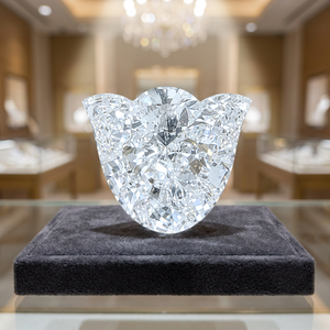 Diamante Premium Parthvi de Corte Tulipán, Cultivado en Laboratorio, Color D-F, Claridad CVD VVS-VS, Pulido Excelente, para Joyería y Personalización - Product Image 1