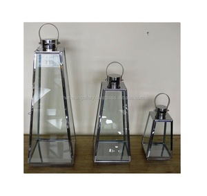 Wholesale Stainless Steel <b>Lantern</b> for Home and Wedding Outdoor Decor Large Floor Design with Candle - Product Image 1