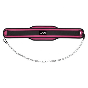 Cinturón de inmersión de neopreno de alta calidad, cadena de acero, nailon, logotipo personalizado, Unisex, gimnasio, Fitness, cinturón de ejercicio, cinturón de inmersión extraíble, levantamiento de pesas - Product Image 3