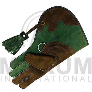 Guantes de Cetrería de Cuero para Caza de Águilas, Halcones y Loros - Transpirables, Multifuncionales, Duraderos, Accesorios para Trampas de Animales - Product Image 2