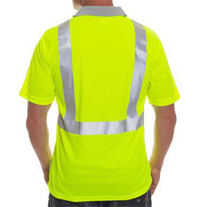 Worker Wear Reflective Tape Hi Vis High Visibility Polo <b>Shirt</b> Safety Security Work Construction Safety Uniform Polo <b>Shirts</b> - Product Image 4