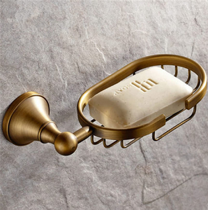 Jabonera de Latón de Estilo Clásico, Accesorios de Baño para Hotel, Jabonera de Latón Auto-drenante - Product Image 1