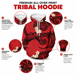 Nouvelle Arrivée 2026 – Sweat à Capuche Personnalisé Motif Polynésien – Vente en Gros – Streetwear Homme – Pull Polaire Imprimé Tribal – OEM ODM - Product Image 3
