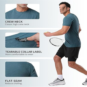 เสื้อยืดผู้ชายแบบกำหนดเอง - ออกแบบส่วนตัวพร้อมข้อความ รูปภาพ และโลโก้ด้านหน้า/ด้านหลัง เสื้อยืดทริบเลนด์  โหลดข้อมูลโดย Dress Sports - Product Image 5