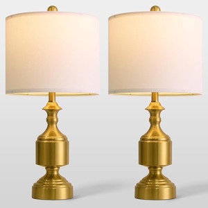 Lampe de table en fer antique faite à la main KS International avec abat-jour en forme de tambour, décoration de chambre et de salon pour Noël, KSI_8012 - Product Image 1