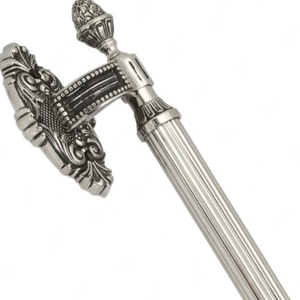 Manija de Puerta de Latón Macizo de Lujo Estilo Romano Corintio, Acabado Dorado Antiguo, Diseño Moderno para Entrada Principal de Hotel, Puertas de Madera - Product Image 5