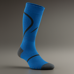 Chaussettes pour hommes jetables en coton respirant, non tissées, personnalisées avec logo, de haute qualité, imprimées, bicolores, pour l'été, à compression - Product Image 1