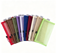 Pochette zippée en nylon à mailles fines, sacs cosmétiques imprimés en sérigraphie, trousses de maquillage, étuis à crayons, sacs de voyage portables, cadeaux de bienvenue
