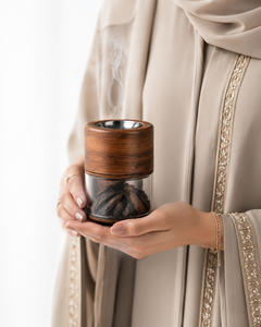 Quemador de Bakhoor de Madera y Acrílico de Lujo, Cámara de Humo Moderna, Porta Incienso Oud, Decoración Árabe para el Hogar, Regalo Religioso Ecológico - Product Image 2