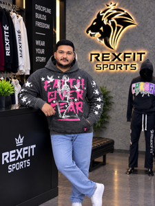 Sudadera con Capucha Gráfica Lavada Personalizada para Hombre, Oversize, Estilo Urbano, de Forro Polar Estampado, Gruesa, Informal, para Invierno - Product Image 3