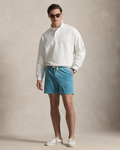 Shorts en velours côtelé pour homme, style streetwear, taille élastique, décontracté, été, plage, 100% polyester, tissu côtelé doux, respirant, séchage rapide - Product Image 2