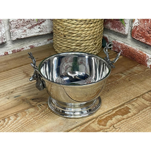 Stainless Steel Striped European Style Bar <b>Ice</b> Bucket with 5L Capacity for Beer Wine and <b>Ice</b> Storage Antler Design Handle Supply - Product Image 3