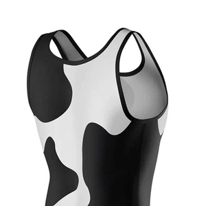 Men's Custom Digital Print Spandex/Polyester Quick Dry Boxing Vest Gym <b>Running</b> <b>Singlet</b> with Tank Design Fitness Shorts - Product Image 4