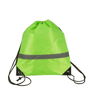 Mochila Deportiva Promocional de Nailon 100% con Logotipo Personalizado, para Gimnasio, Publicitaria, con Cordón y Cinta Reflectante, 30-40L - Product Image 1