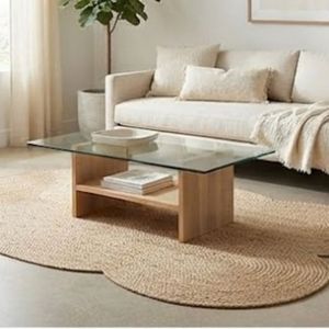 Ensemble de tapis ovales en jute tressé GSI Handicrafts, 3 pièces, tapis d'intérieur bohème tissés à plat, prix de gros - Product Image 1