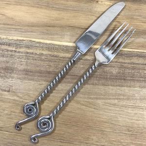 High Quality <b>Gold</b> Plated Flatware Set with Unique Design Luxury Modern Look Flatware Set for Restaurant - Product Image 6