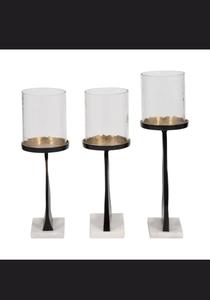 Ensemble de bougeoirs édition Glow avec abat-jour en verre, décoration d'intérieur durable - Product Image 2