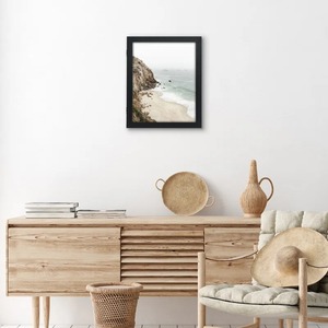 Cadre photo rectangulaire en bois minimaliste pour affichage mural, orientation verticale, impression numérique couleur durable - Product Image 3