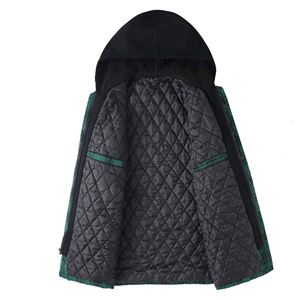 Sweat à capuche lourd à col montant pour homme, imprimé numérique, zippé, pour l'hiver, en mélange de coton polaire, exportateur en gros, fournisseur personnalisé - Product Image 3
