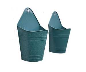 Vases à fleurs colorés artisanaux de haute qualité, style côtier, pliables, avec poignée en fer, résistants à la rouille, écologiques, pour jardin intérieur - Product Image 5