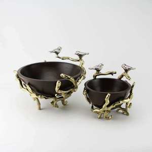 Collection de vaisselle haut de gamme, ensemble de vaisselle design, plat à apéritif doré, ensemble de bols de service multi-usages - Product Image 4