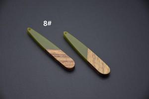 MN EXPORTS Rustic <b>Resin</b> & Wood Drop Earrings Handmade Natural Wooden Jewelry Lightweight Bohemian Fashion Party for Women - Product Image 4