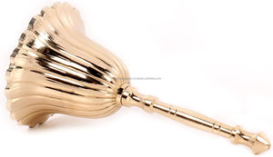 Forme antique et design cloche à main en laiton pur métal artisanat produits or poli cloches à main avec poignée en laiton - Product Image 3