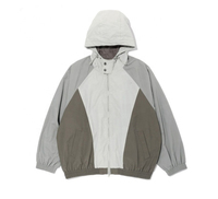 Ensemble de survêtement unisexe à capuche, coupe oversize, design sportif avec fermeture éclair, respirant, en polyester tissé, teint uni, pantalon et veste imperméables, automne