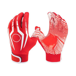 SALUBRIOUS SPORTS Pakistani Manufacturers Customize Best Quality American Football Super Sticky Palm Polyester/Cotton Gloves - Product Image 1