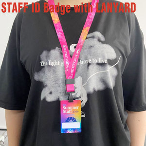 Custom Staff ID Badge with <b>Lanyard</b> PVC Name Badge Card for Event Conference Exhibition OEM Manufacturer - Product Image 1